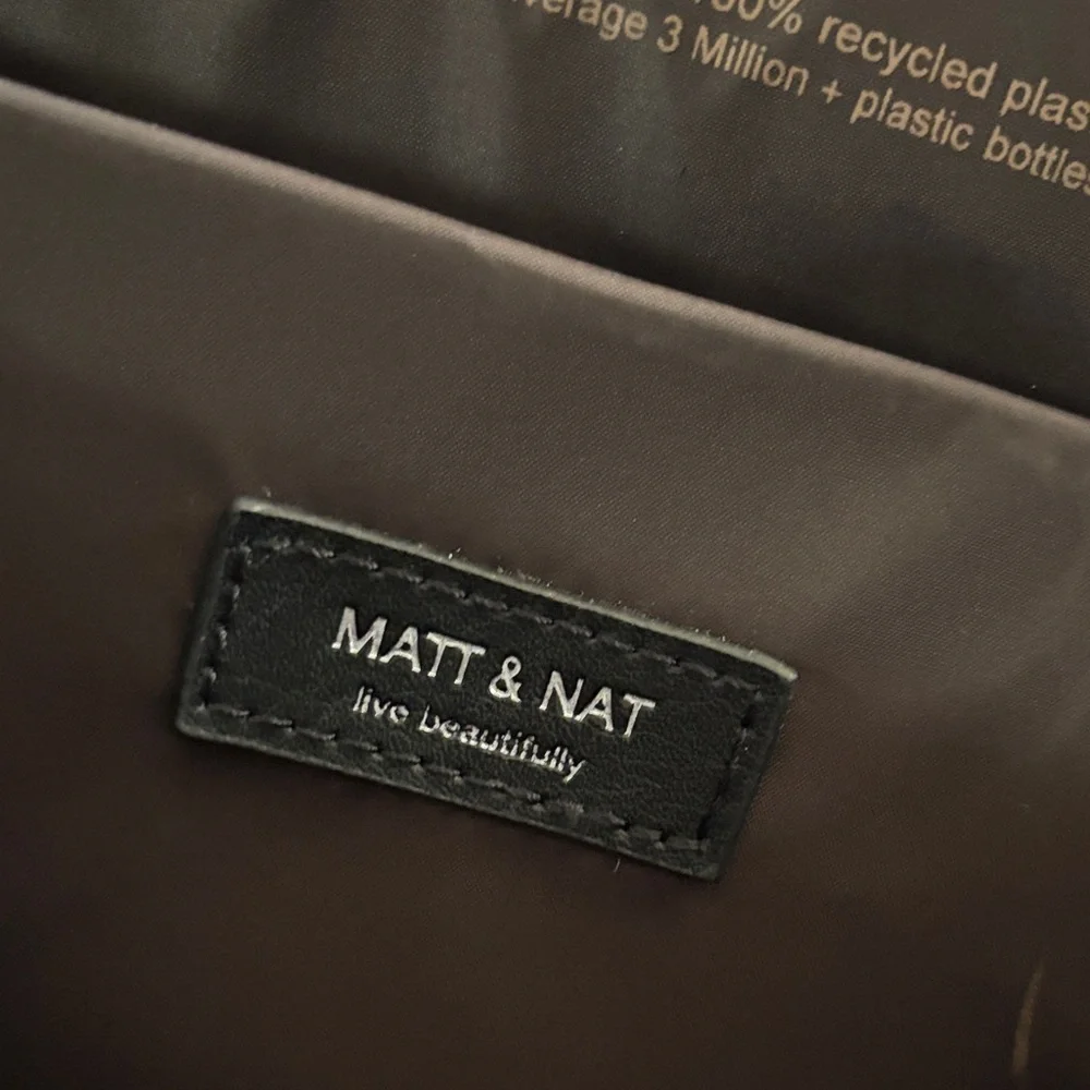 Matt & Nat Black Crossbody Messenger Bag